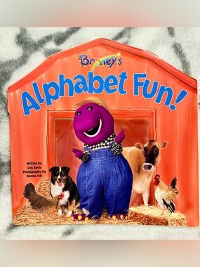 1998 Barney's Alphabet Fun! Children’s Paperback Book/EUC